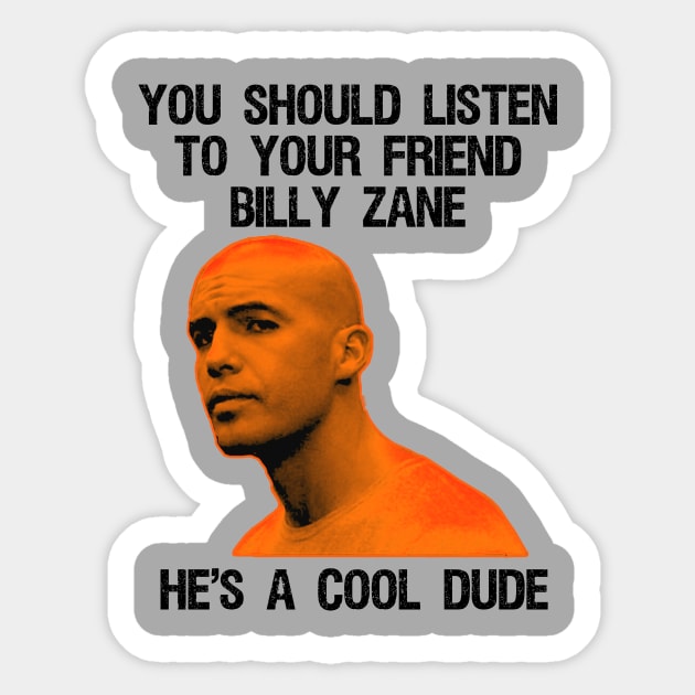 Put a Cork in it Zane Sticker by bradytheguy